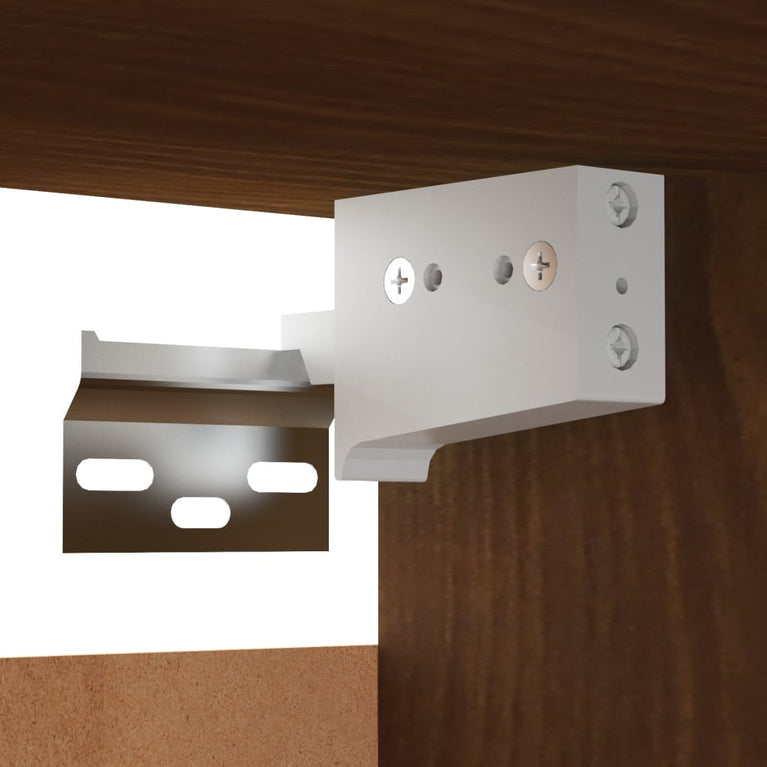 Tv-wandmeubelset bewerkt hout bruineikenkleurig MeubelReus