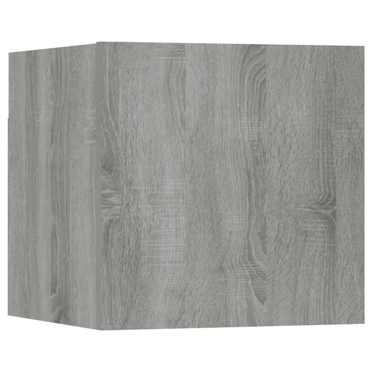 Tv-wandmeubelen 8 st 30,5x30x30 cm grijs sonoma eikenkleurig MeubelReus