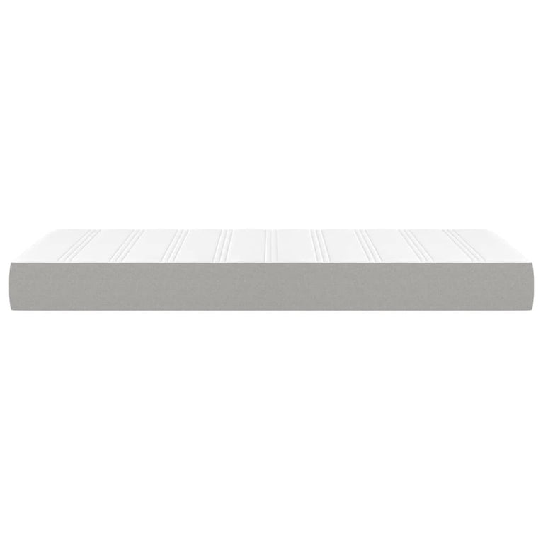 Pocketveringmatras 100x200x20 cm stof lichtgrijs MeubelReus
