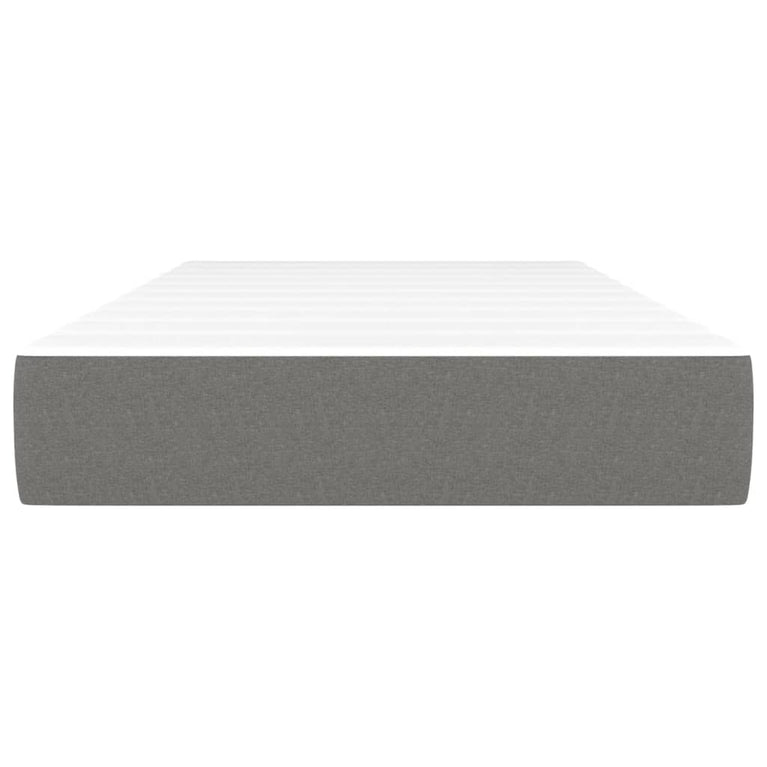 Pocketveringmatras 100x200x20 cm stof donkergrijs MeubelReus