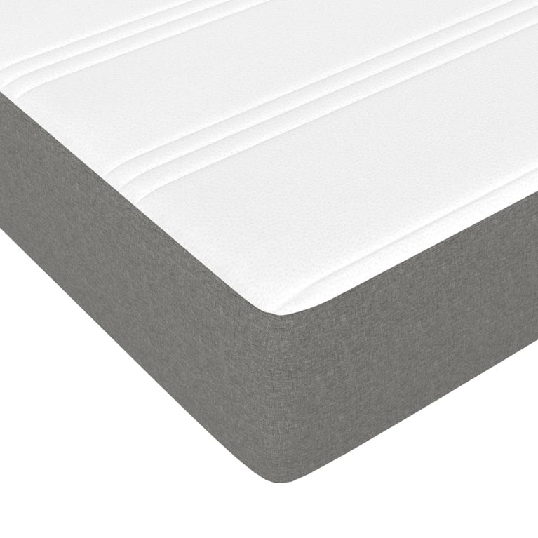 Pocketveringmatras 100x200x20 cm stof donkergrijs MeubelReus