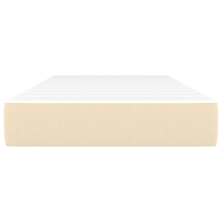 Pocketveringmatras 100x200x20 cm stof crèmekleurig MeubelReus