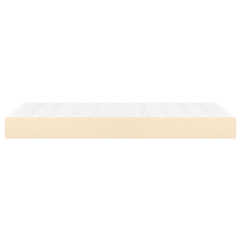 Pocketveringmatras 100x200x20 cm stof crèmekleurig MeubelReus