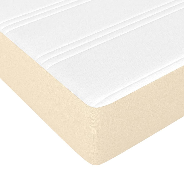 Pocketveringmatras 100x200x20 cm stof crèmekleurig MeubelReus