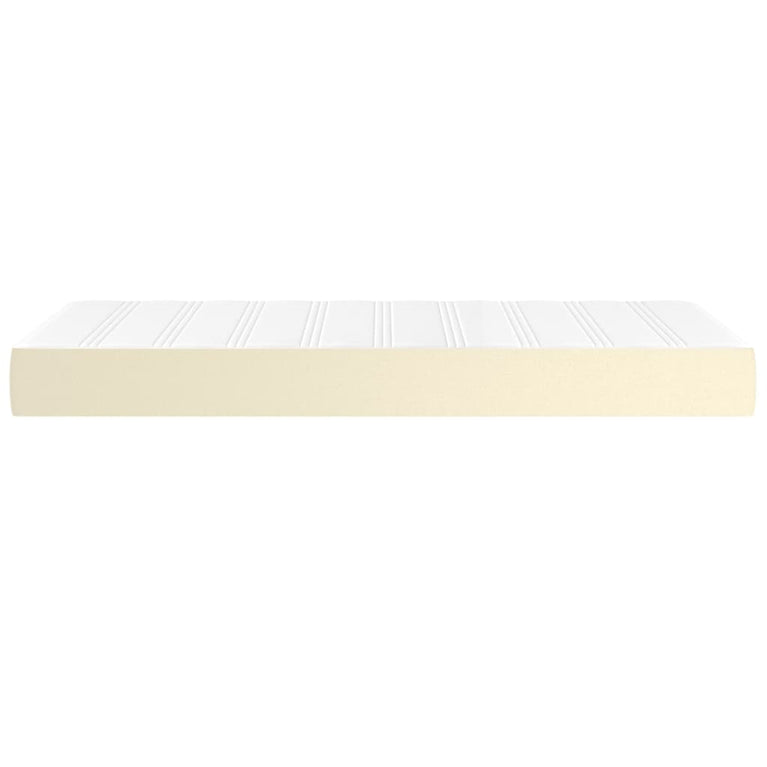 Pocketveringmatras 100x200x20 cm kunstleer crèmekleurig MeubelReus