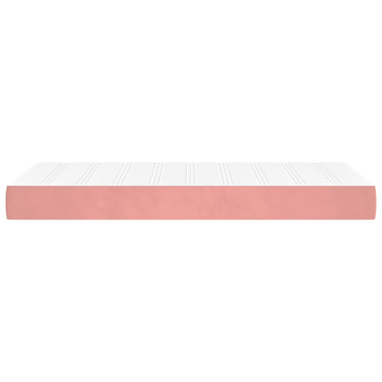 Pocketveringmatras 100x200x20 cm fluweel roze MeubelReus