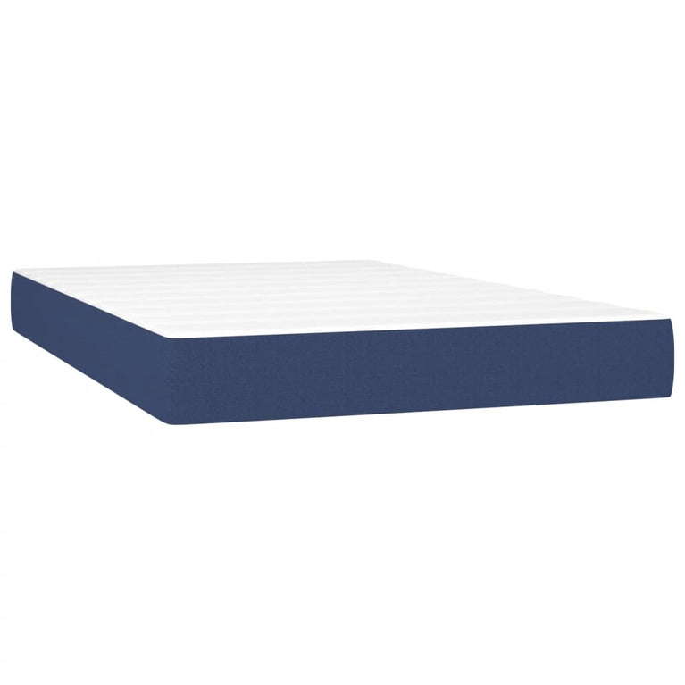 Pocketveringmatras 120x200x20 cm stof blauw