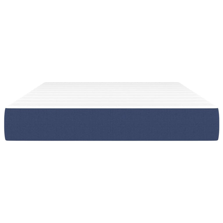Pocketveringmatras 120x200x20 cm stof blauw