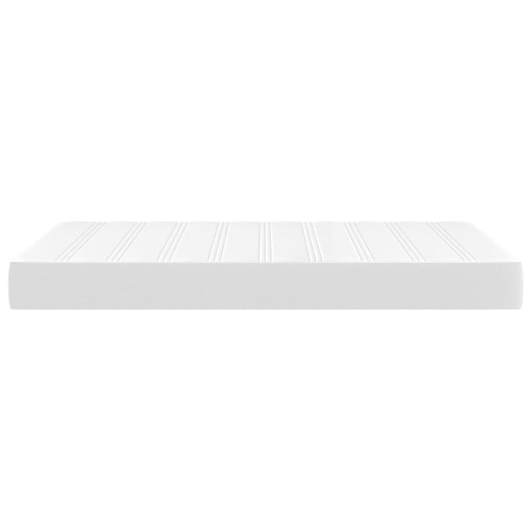 Pocketveringmatras 120x200x20 cm kunstleer wit MeubelReus