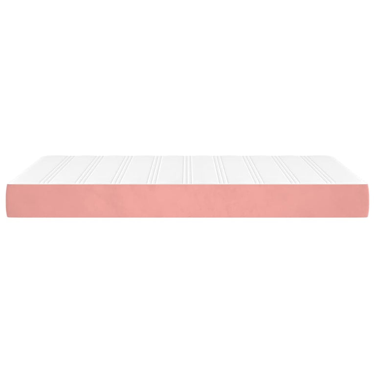 Pocketveringmatras 120x200x20 cm fluweel roze MeubelReus