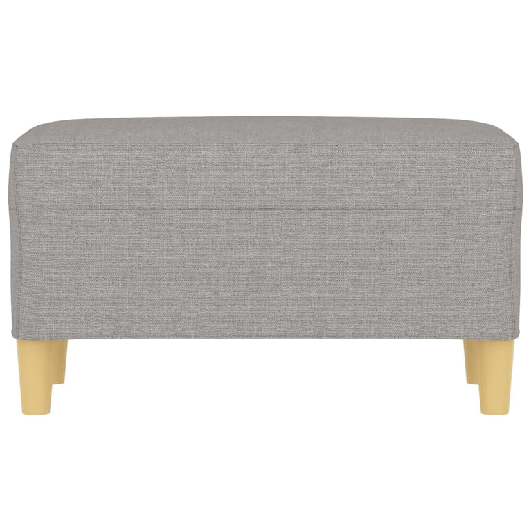 Bankje 70x35x41 cm stof lichtgrijs MeubelReus
