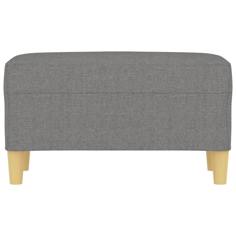 Bankje 70x35x41 cm stof donkergrijs MeubelReus