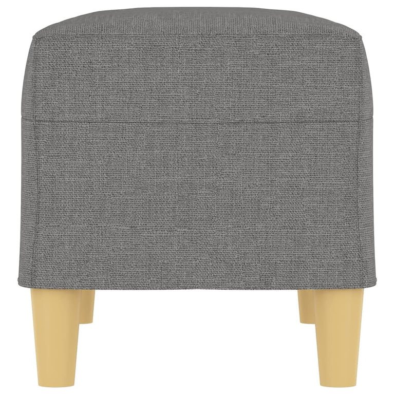 Bankje 70x35x41 cm stof donkergrijs MeubelReus