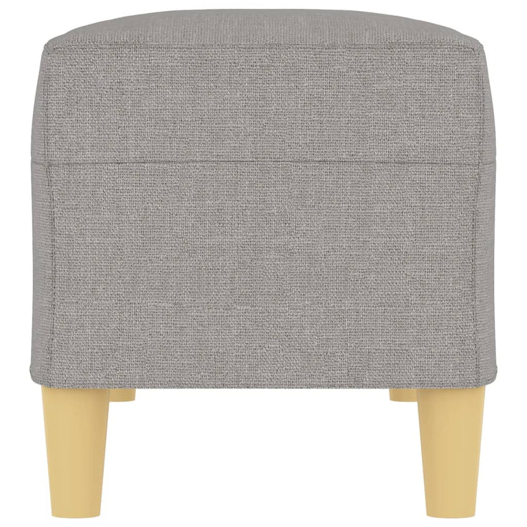 Bankje 100x35x41 cm stof lichtgrijs MeubelReus