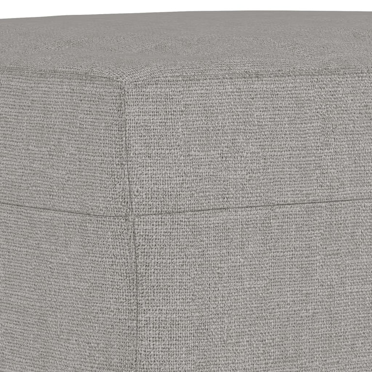 Bankje 100x35x41 cm stof lichtgrijs MeubelReus
