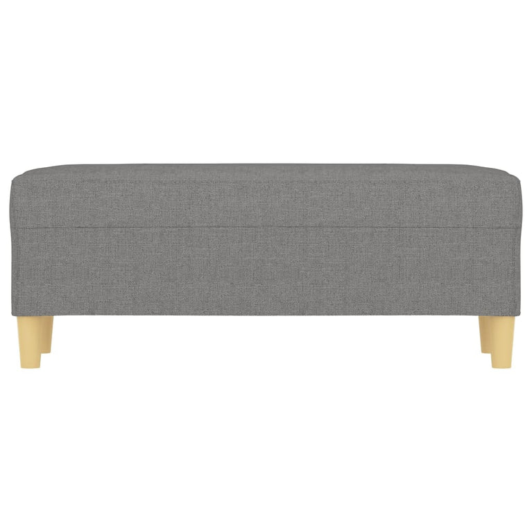 Bankje 100x35x41 cm stof donkergrijs MeubelReus