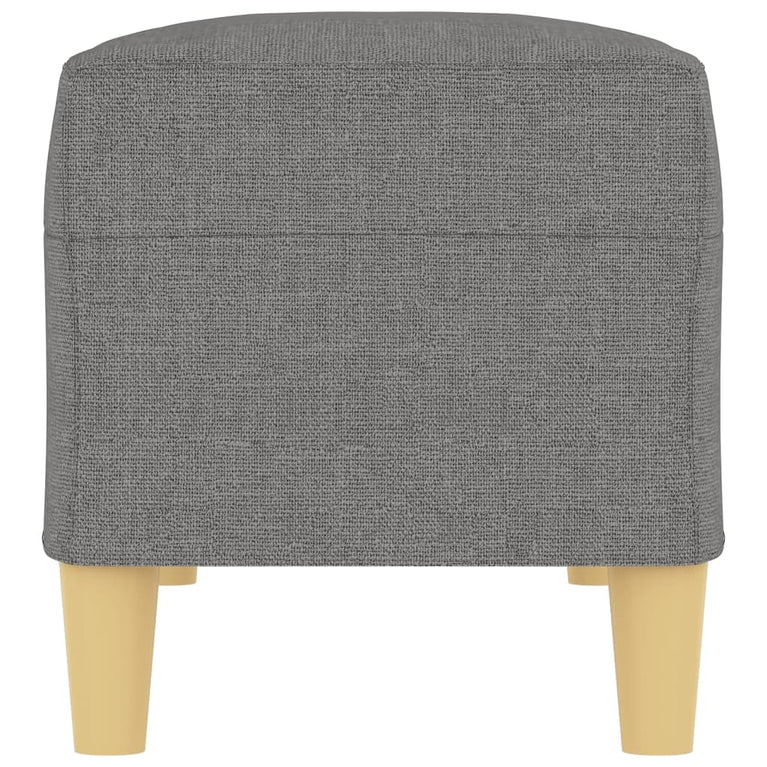 Bankje 100x35x41 cm stof donkergrijs MeubelReus