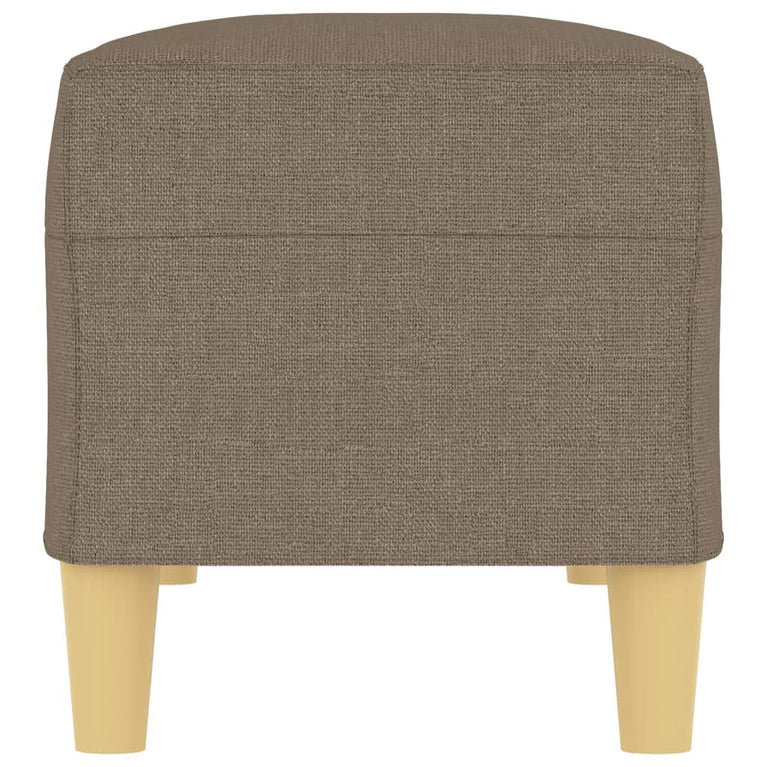 Bankje 100x35x41 cm stof taupe