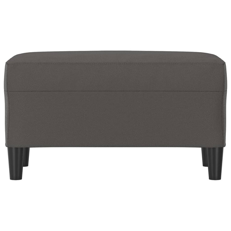 Bankje 70x35x41 cm kunstleer grijs MeubelReus