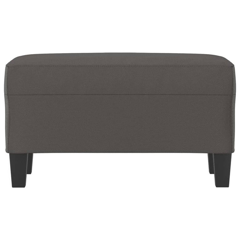 Bankje 70x35x41 cm kunstleer grijs MeubelReus