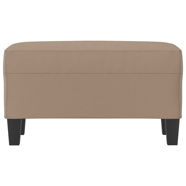 Bankje 70x35x41 cm kunstleer cappuccinokleurig MeubelReus