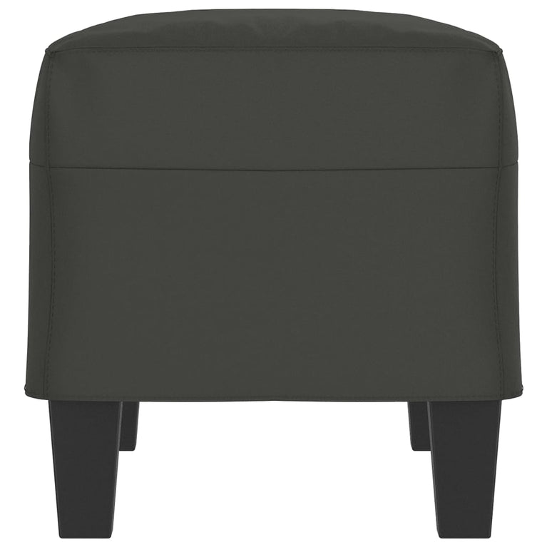 Bankje 70x35x41 cm microvezelstof donkergrijs MeubelReus