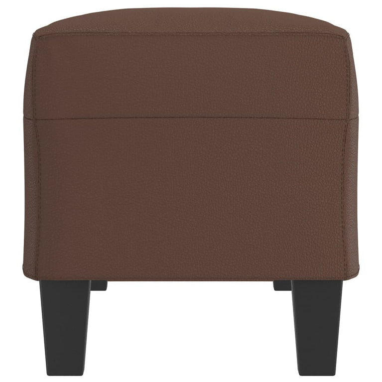 Bankje 100x35x41 cm kunstleer bruin MeubelReus