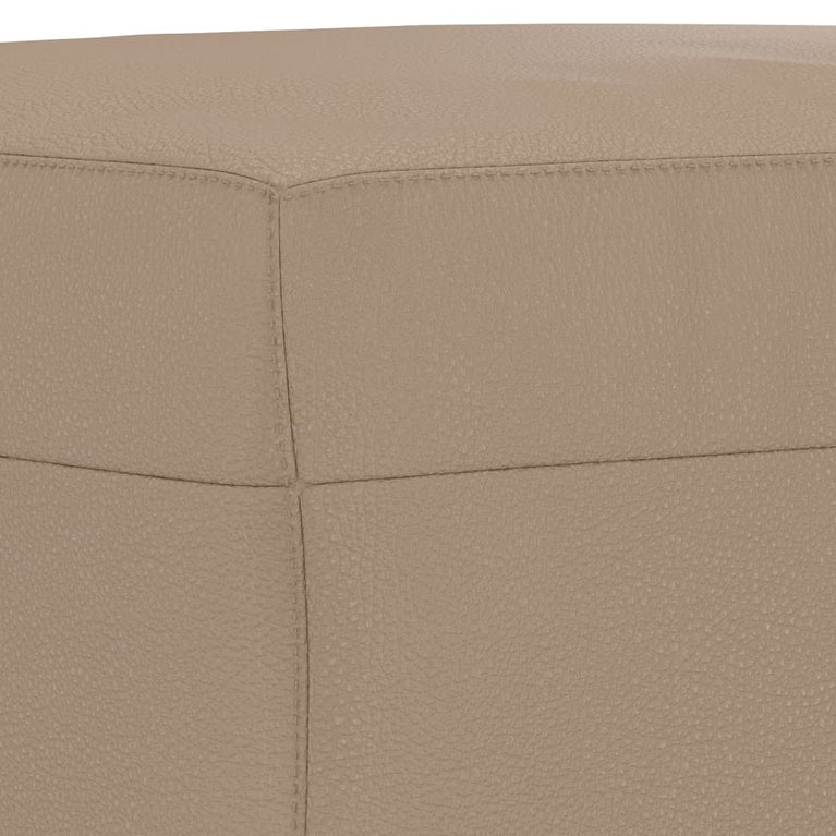 Bankje 100x35x41 cm kunstleer cappuccinokleurig MeubelReus