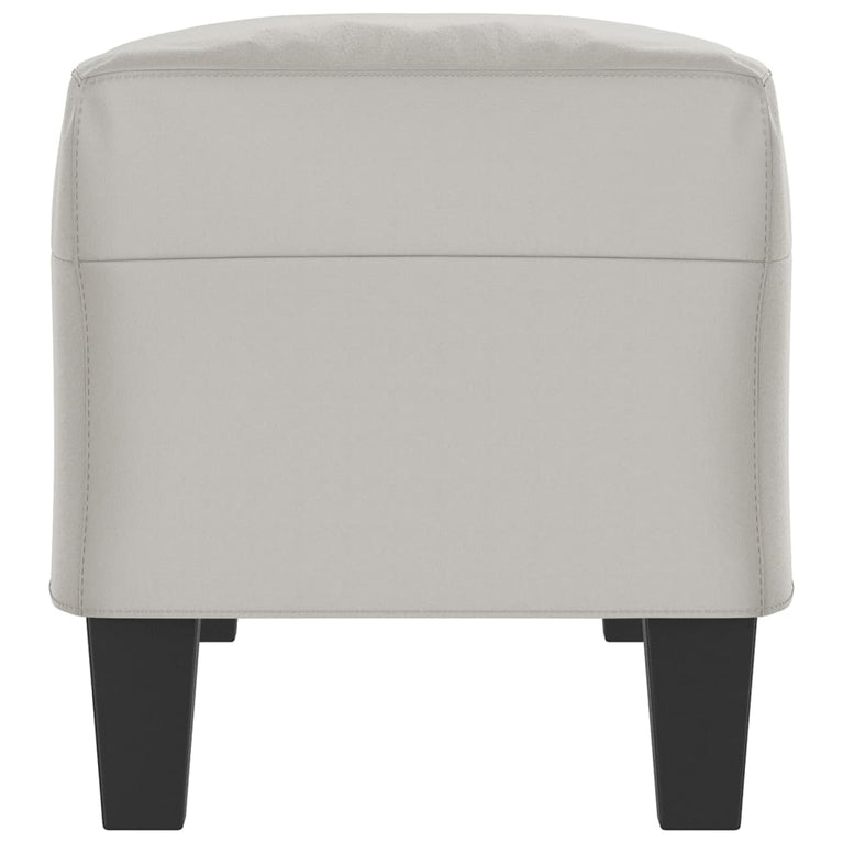 Bankje 100x35x41 cm microvezelstof stof lichtgrijs MeubelReus