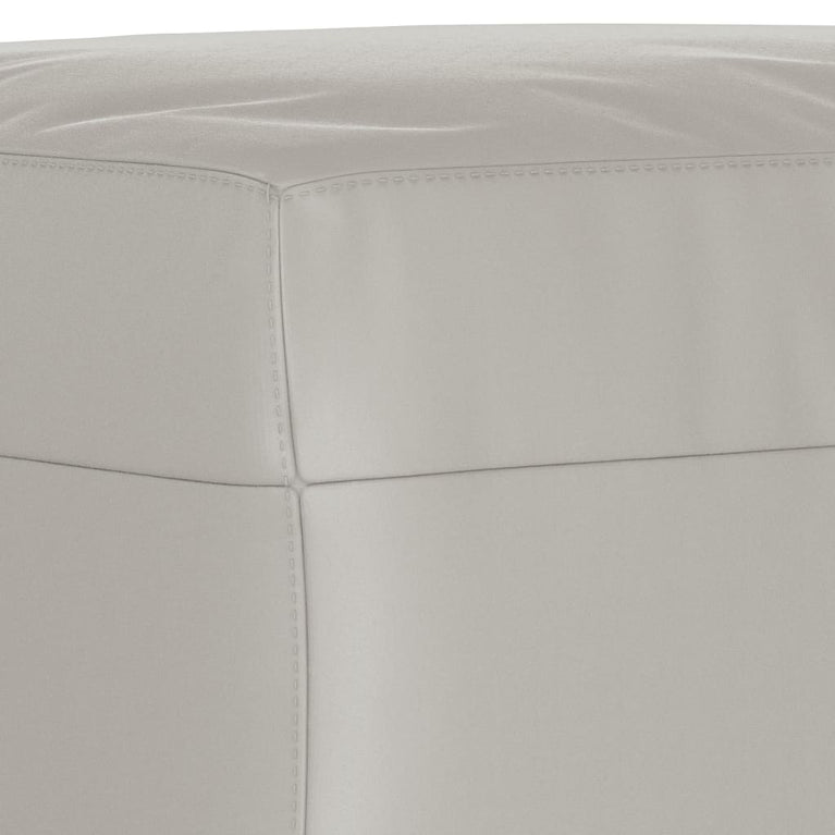 Bankje 100x35x41 cm microvezelstof stof lichtgrijs MeubelReus