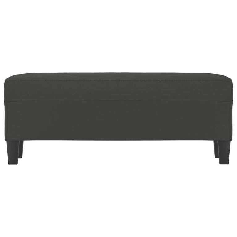 Bankje 100x35x41 cm microvezelstof donkergrijs MeubelReus