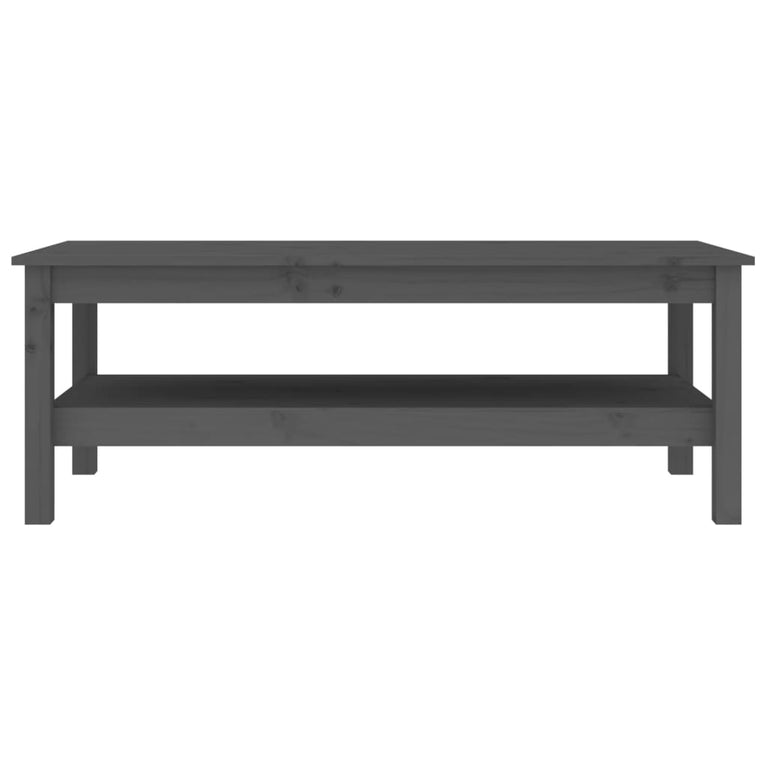 Salontafel 110x50x40 cm massief grenenhout grijs MeubelReus