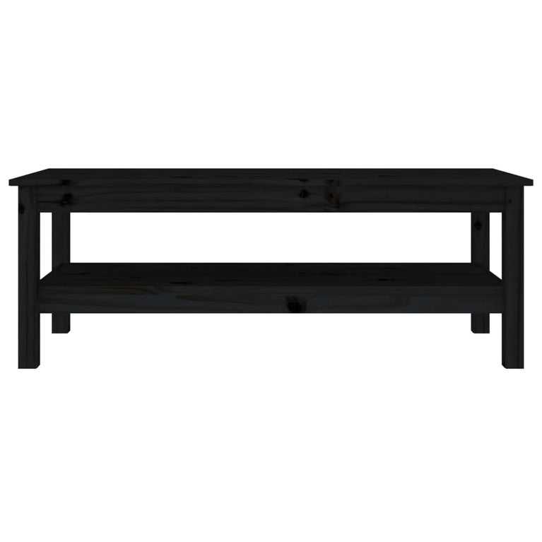 Salontafel 110x50x40 cm massief grenenhout zwart MeubelReus