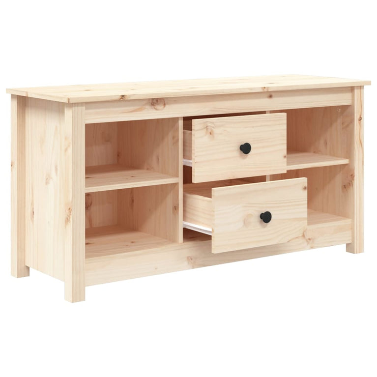 Tv-meubel 103x36,5x52 cm massief grenenhout MeubelReus