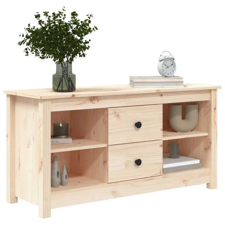 Tv-meubel 103x36,5x52 cm massief grenenhout MeubelReus