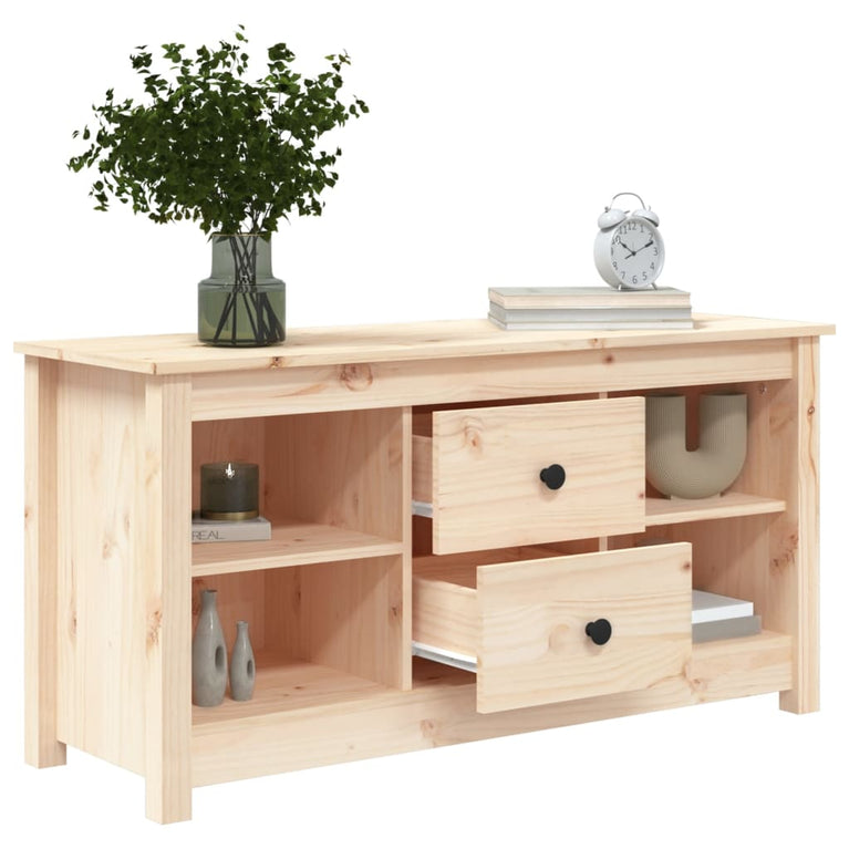 Tv-meubel 103x36,5x52 cm massief grenenhout MeubelReus