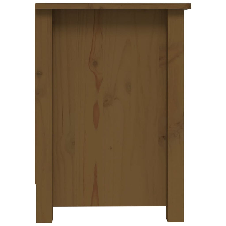 Tv-meubel 103x36,5x52 cm massief grenenhout honingbruin MeubelReus