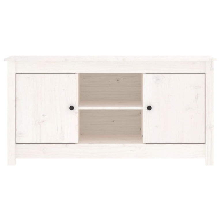 Tv-meubel 103x36,5x52 cm massief grenenhout wit MeubelReus