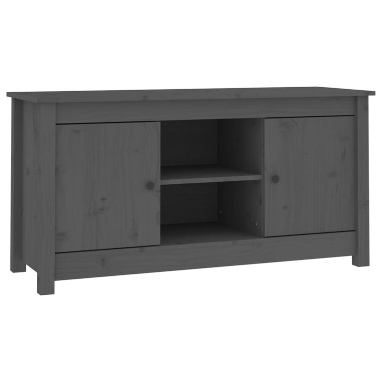 Tv-meubel 103x36,5x52 cm massief grenenhout grijs MeubelReus