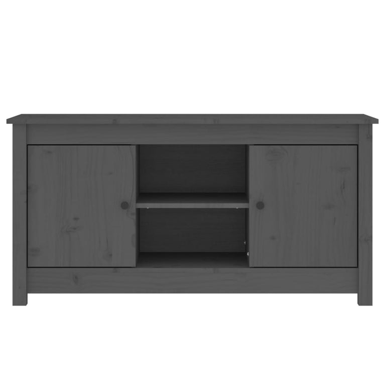 Tv-meubel 103x36,5x52 cm massief grenenhout grijs MeubelReus