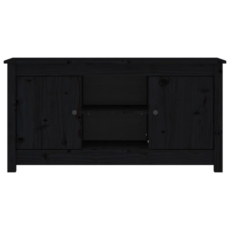 Tv-meubel 103x36,5x52 cm massief grenenhout zwart MeubelReus