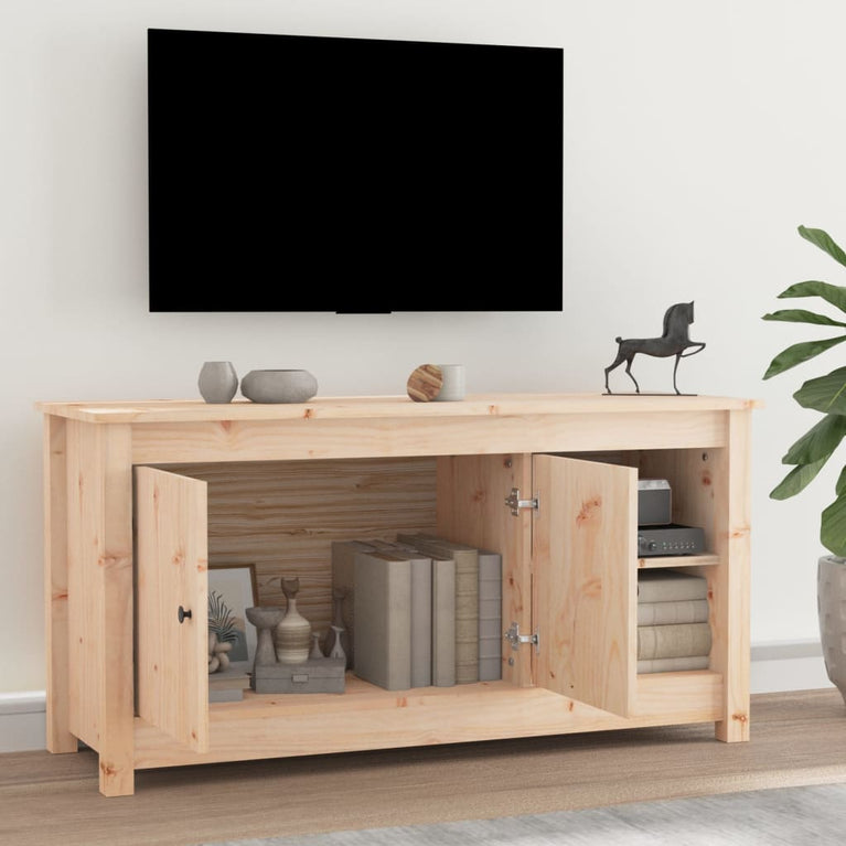 Tv-meubel 103x36,5x52 cm massief grenenhout MeubelReus
