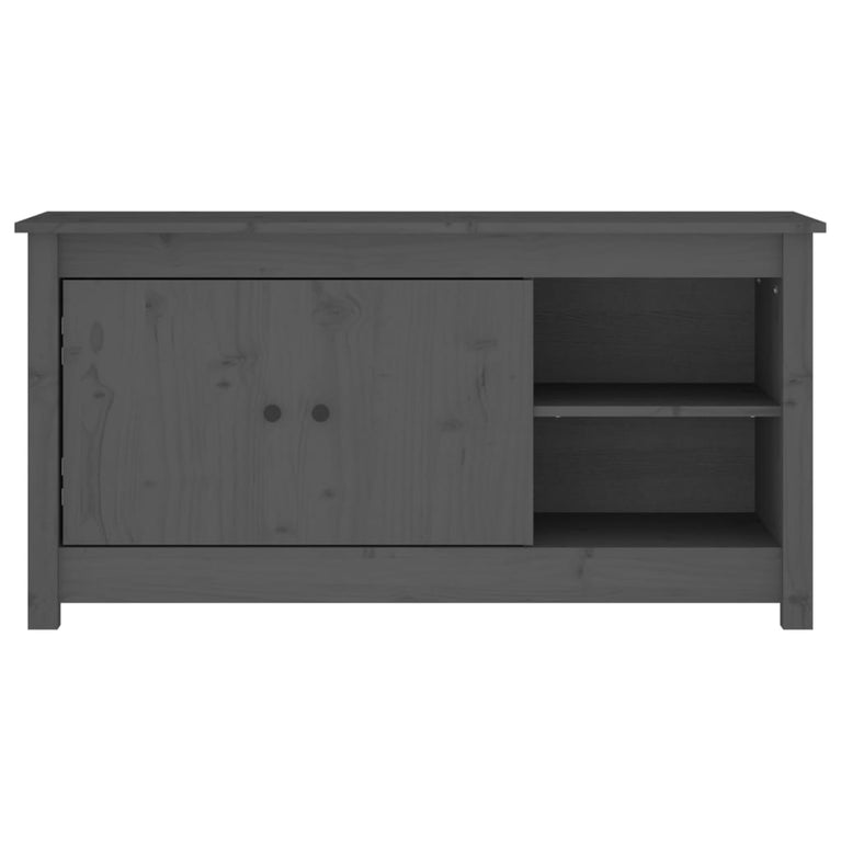 Tv-meubel 103x36,5x52 cm massief grenenhout grijs MeubelReus