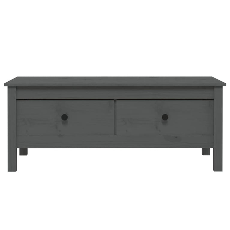 Salontafel 100x50x40 cm massief grenenhout grijs MeubelReus