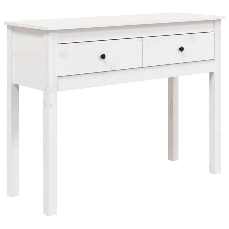 Wandtafel 100x35x75 cm massief grenenhout wit MeubelReus