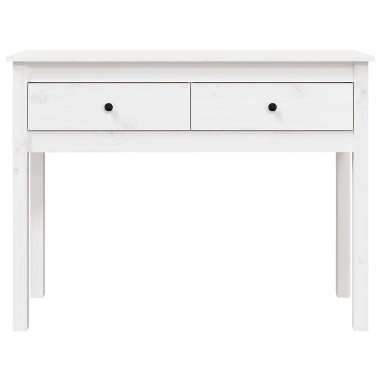 Wandtafel 100x35x75 cm massief grenenhout wit MeubelReus