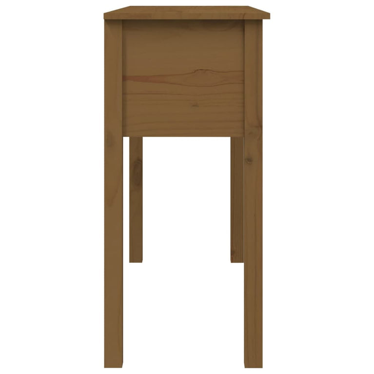 Wandtafel 100x35x75 cm massief grenenhout honingbruin MeubelReus