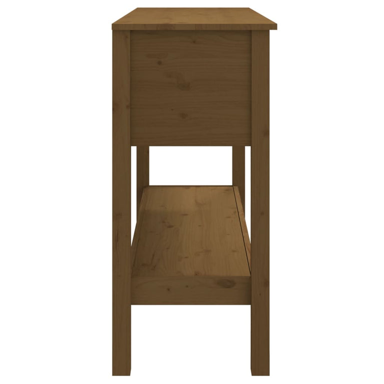 Wandtafel 100x35x75 cm massief grenenhout honingbruin MeubelReus
