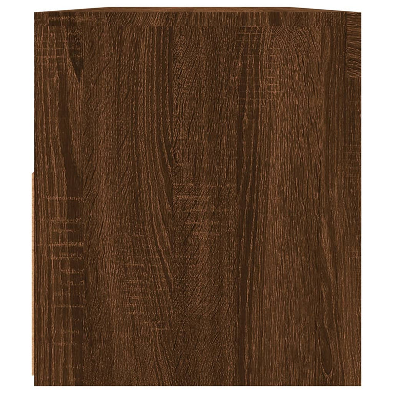 Tv-meubel met LED-verlichting 90x35x40 cm bruineikenkleurig MeubelReus