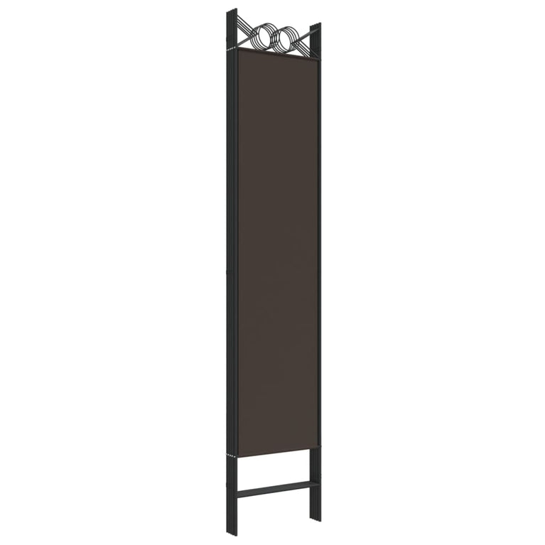 Kamerscherm met 6 panelen 240x200 cm stof bruin MeubelReus